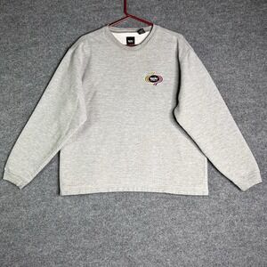 Mossimo Pullover Crewneck Sweatshirt Womens Size‎ Medium Gray Logo Y2k